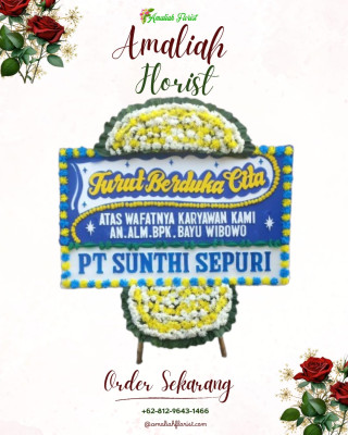 Papan Bunga Duka di Selesai